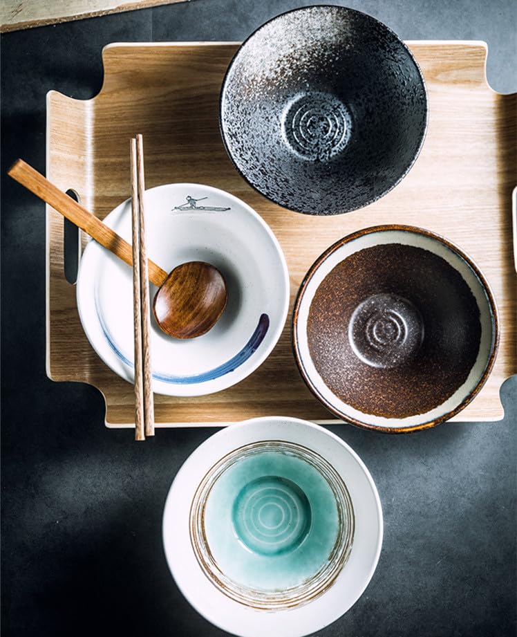 Japanese Ceramic Large Conical Ramen Noodle Bowl, Modern Soup Bowl Set for Parties, Wholesale Tableware with Creative Design