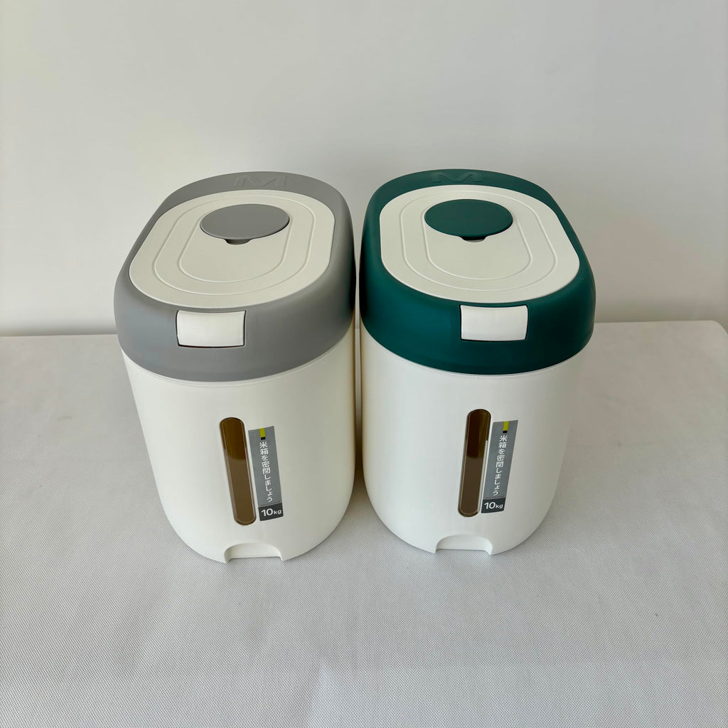 10KG Rice Dispenser Kitchen Storage Container with 360 Degree Sealing Ring, Cereal Organizer Box for Home