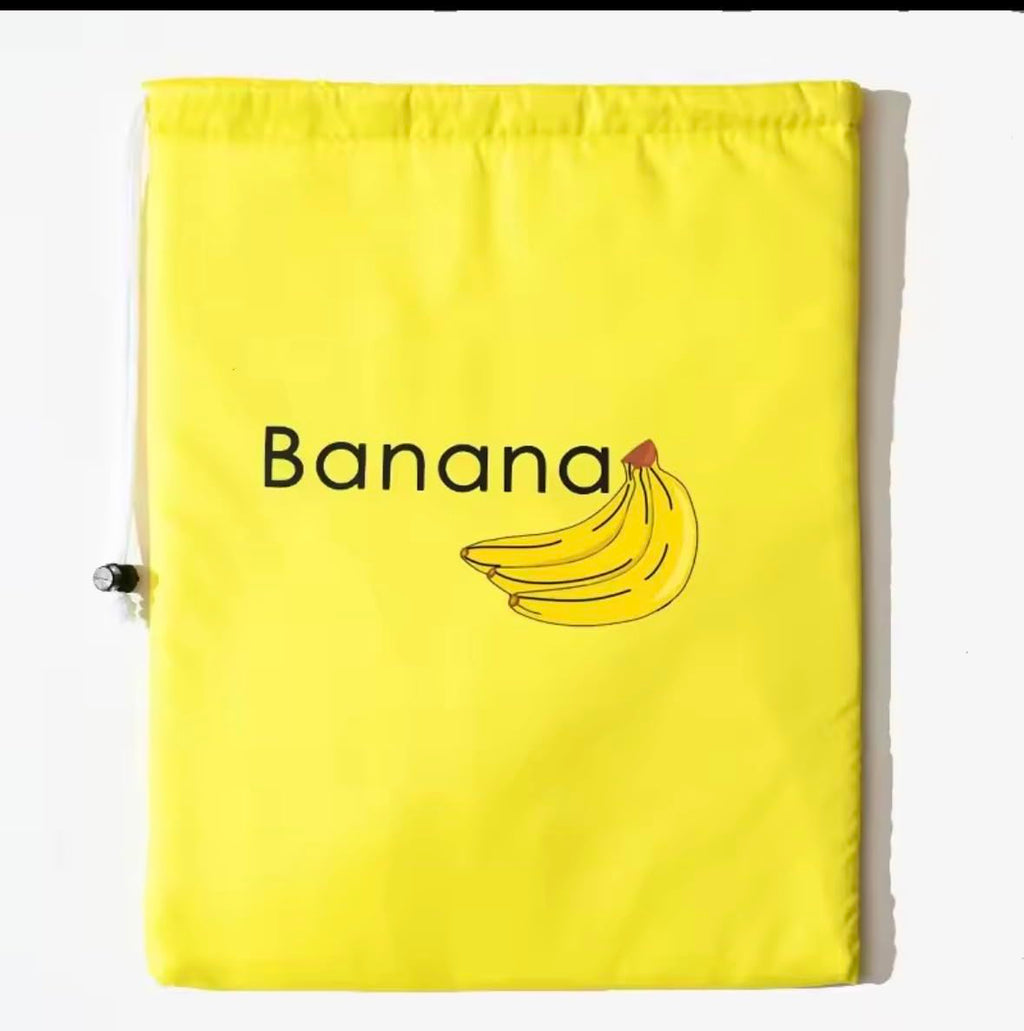 Insulated Fresh-Keeper Reusable Storage Bags for Fruit and Vegetable, Aluminum Foil Lining, Drawstring Closure, 3 Pack
