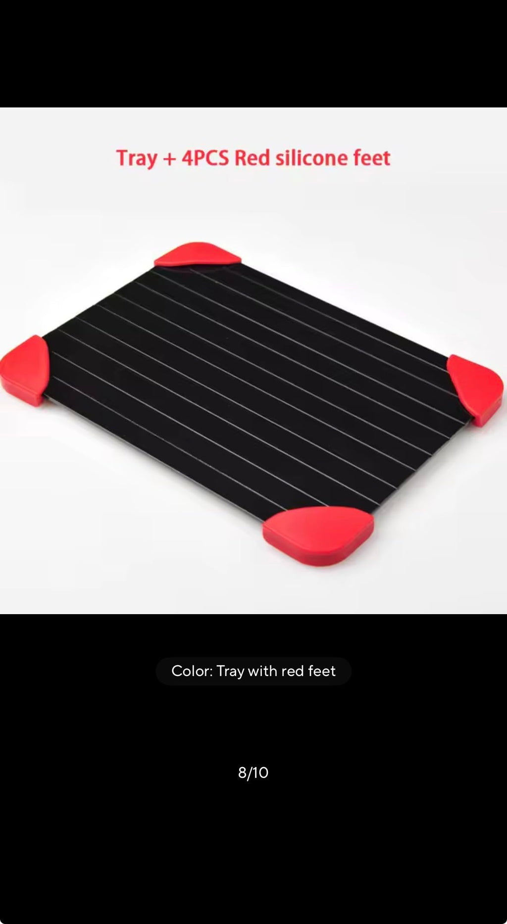 Fast Defrosting Tray for Frozen Food, Meat and Fruit, Quick Thaw Plate Kitchen Gadget