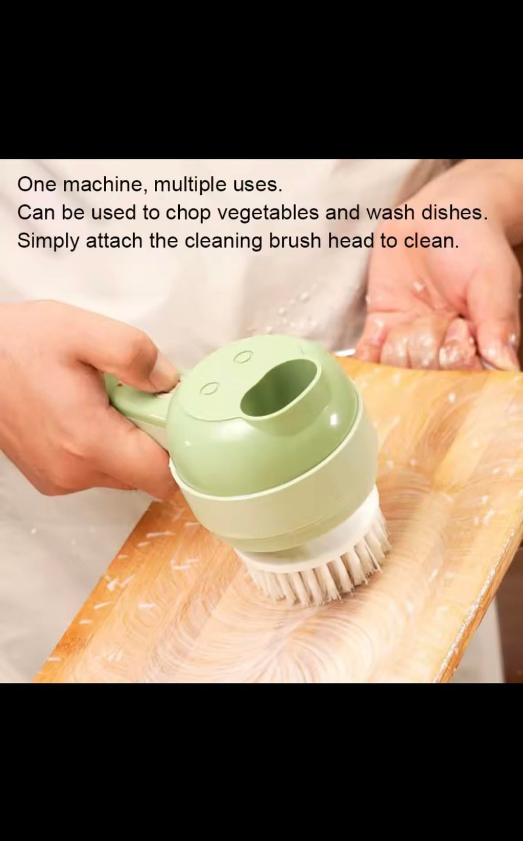 Electric Mini Food Chopper, Compact Vegetable Slicer with Multi-Blade Design, Mint Green Kitchen Appliance