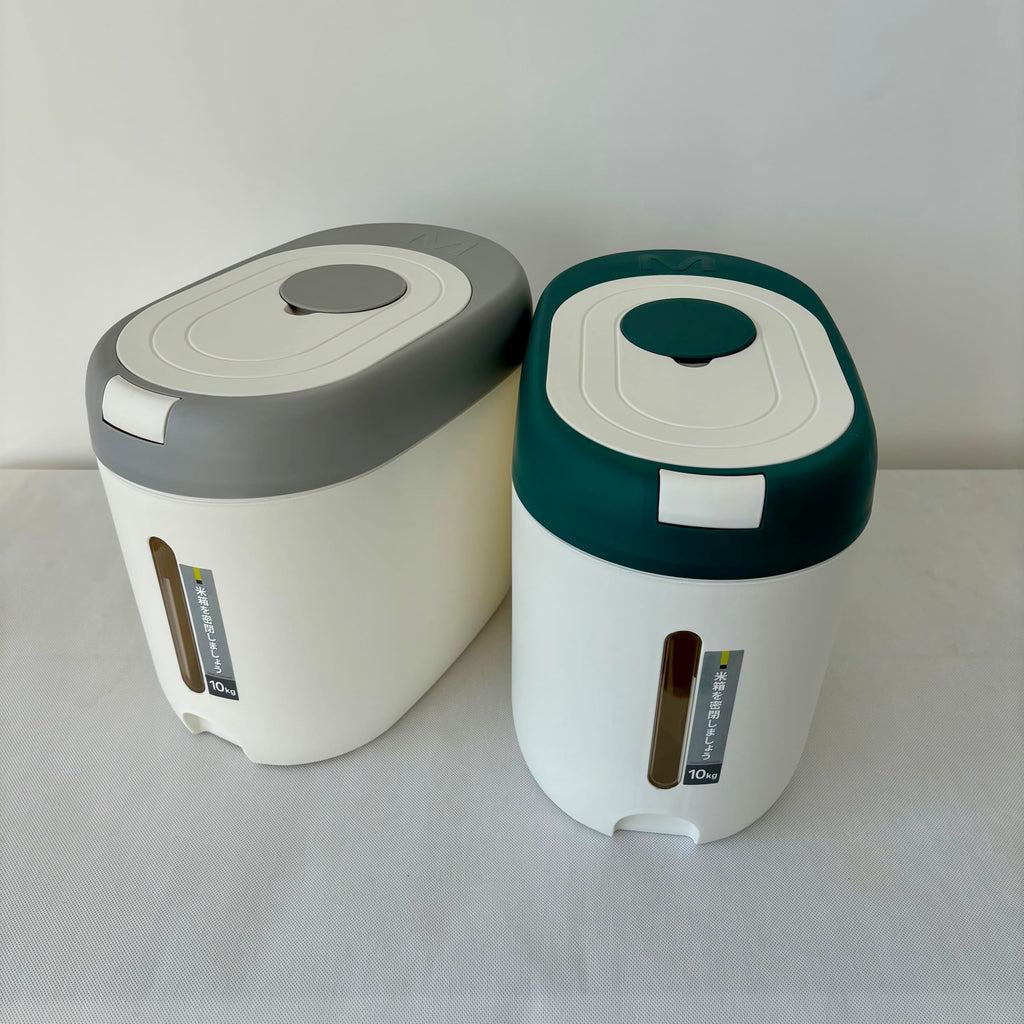 10KG Rice Dispenser Kitchen Storage Container with 360 Degree Sealing Ring, Cereal Organizer Box for Home