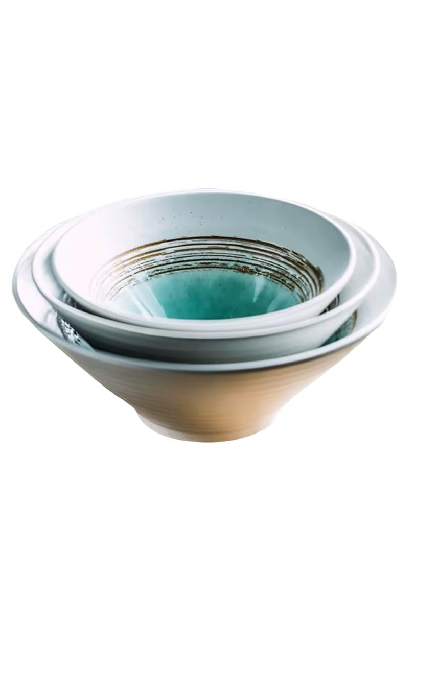 Japanese Ceramic Large Conical Ramen Noodle Bowl, Modern Soup Bowl Set for Parties, Wholesale Tableware with Creative Design