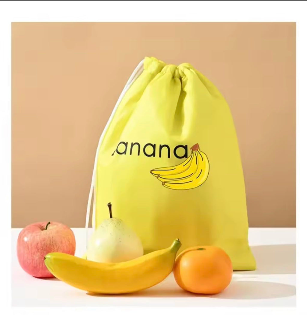 Insulated Fresh-Keeper Reusable Storage Bags for Fruit and Vegetable, Aluminum Foil Lining, Drawstring Closure, 3 Pack