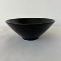 Japanese Style Ceramic Ramen Bowl, Black Bamboo Hat Shape, Large Noodle Soup Rice Bowl, Commercial Tableware