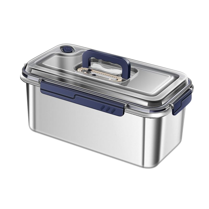 Food Storage Containers with Lids Airtight Food Grade Stainless Steel Large Capacity Leakproof Kitchen Storage Container Wit