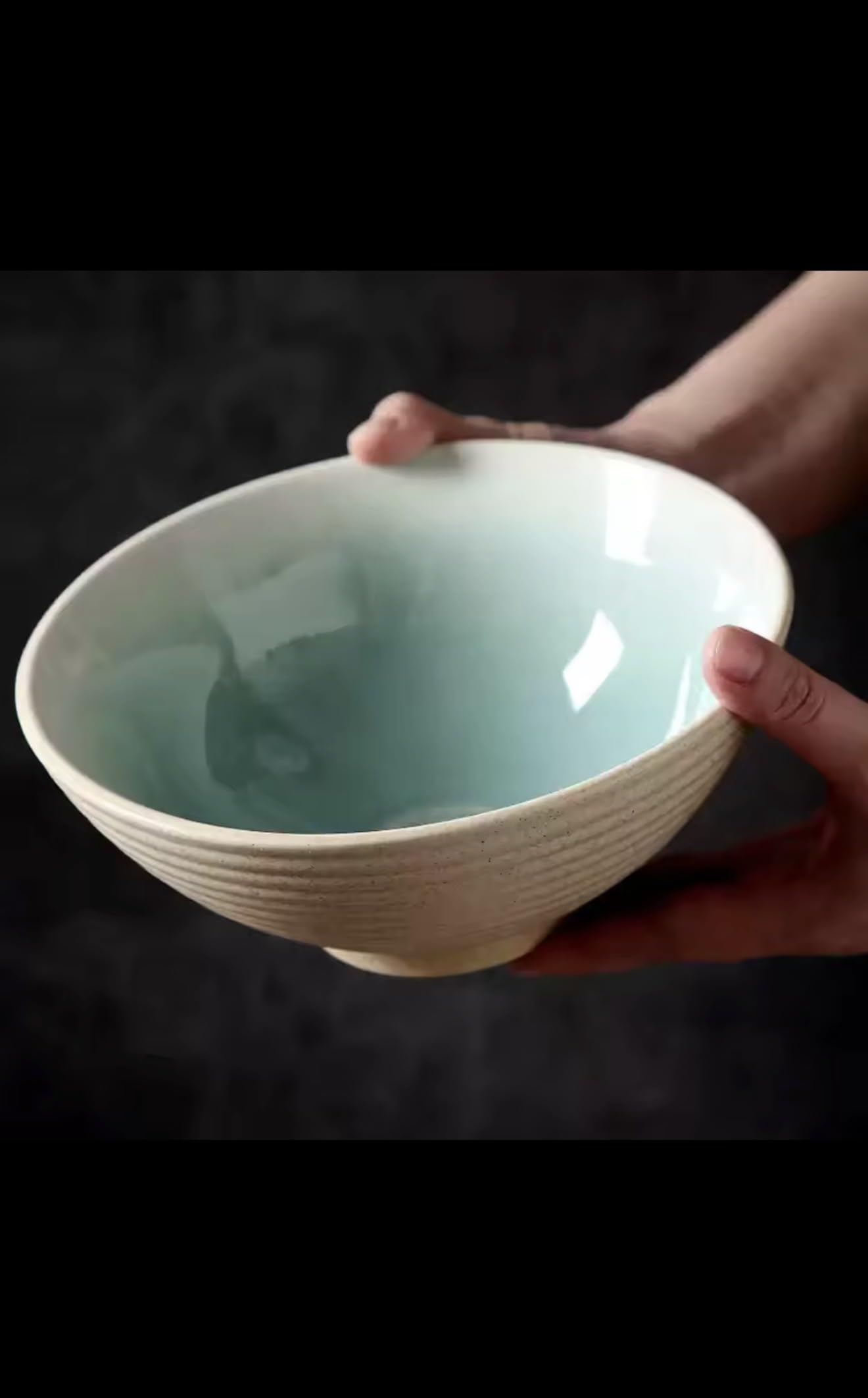 Japanese Vintage Porcelain Bowl, Ceramic Ramen Noodle Bowl, Salad Rice Soup Bowl, Creative Household Kitchenware